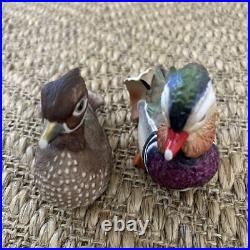 Vintage Mandarin Duck Pair Boehm Figurine Set, #40106 Boehm Bird Figurine
