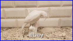Vintage Meise Meissen Porcelain Blanc De Chine Bird On Branch Figurine Mint