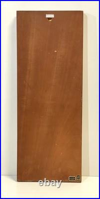 Vintage Mid Century Teak & Porcelain Peter Muller Heron Birds Wall Art Sculpture