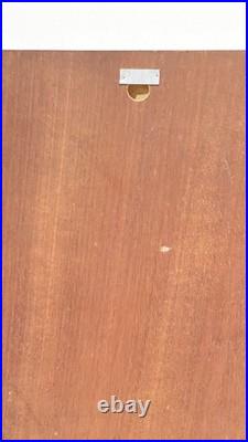 Vintage Mid Century Teak & Porcelain Peter Muller Heron Birds Wall Art Sculpture