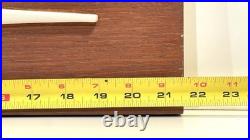 Vintage Mid Century Teak & Porcelain Peter Muller Heron Birds Wall Art Sculpture