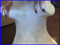 Vintage Mottahedeh Italy Parrot Bird Pair Ceramic 11x5x8