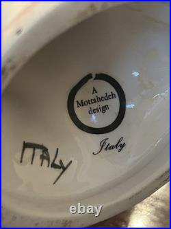 Vintage Mottahedeh Italy Parrot Bird Pair Ceramic 11x5x8