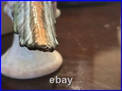 Vintage Mottahedeh Italy Parrot Bird Pair Ceramic 11x5x8