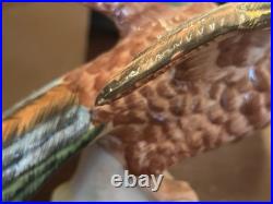 Vintage Mottahedeh Italy Parrot Bird Pair Ceramic 11x5x8 Vintage Mottahedeh Italy Parrot Bird Pair Ceramic 11x5x8