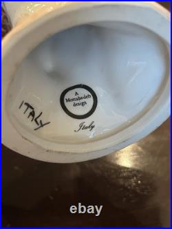 Vintage Mottahedeh Italy Parrot Bird Pair Ceramic 11x5x8