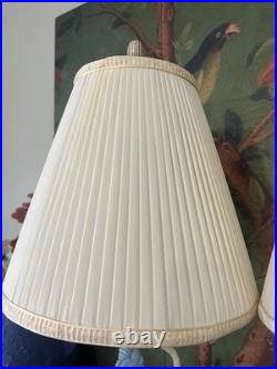 Vintage Pair Andrea by Sadek Bird Lamps 3-Way Light English Garden Cottagecore