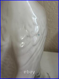 Vintage Pair of Ceramic Love Bird Figurines Made in Italy White Doves or Pigeons