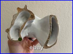 Vintage Pair of Ceramic Love Bird Figurines Made in Italy White Doves or Pigeons