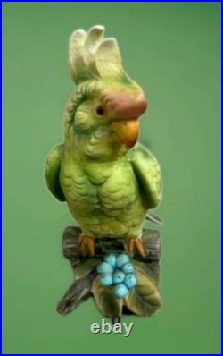 Vintage Parrot Cockatoo Bird Porcelain #3062 China Two Birds