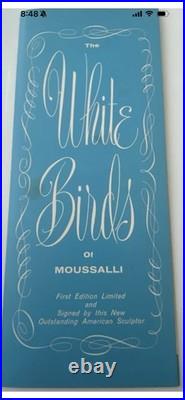 Vintage Porcelain Eastern Bluebird Signed M. E. Moussalli