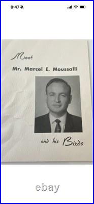 Vintage Porcelain Eastern Bluebird Signed M. E. Moussalli