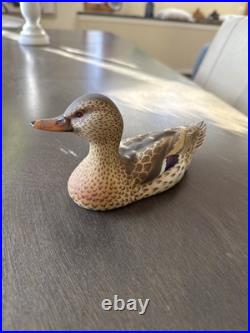 Vintage Porcelain Mallard Duck Figurine By C. Martinu In Spain