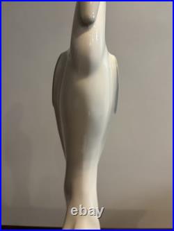 Vintage Royal Haeger 17 White/Grey Egret Heron Art Pottery Bird Statue 1992 US