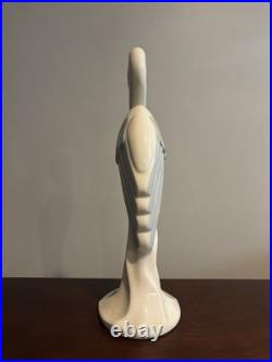 Vintage Royal Haeger 17 White/Grey Egret Heron Art Pottery Bird Statue 1992 US