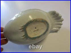 Vintage Sculpture Ceramic Porcelain Swan Bird Signed Chinese Or Korean Statue