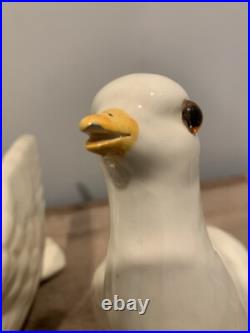 Vintage Set Of Three Doves-signed