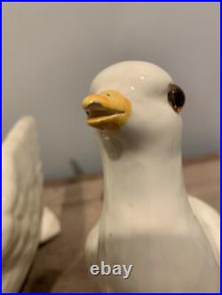 Vintage Set Of Three Doves-signed