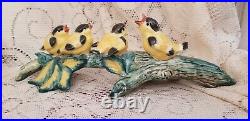 Vintage Stangl Goldfinches Mother Babies Bird Porcelain Goldfinch Figurine