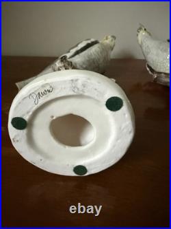 Vintage Studio Australia Porcelain Cockatiel Bird Figurines Pair Large 16