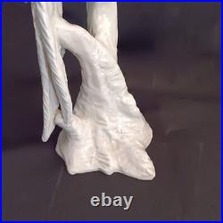 Vintage White Cockatoo Italian Porcelain Life Sized Parrot Mid Century Numbered