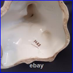 Vintage White Cockatoo Italian Porcelain Life Sized Parrot Mid Century Numbered