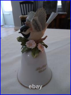 Vintg. 12 Ceramic/porcelain Bird Bells figurines Peter Barett apprx. 4.5 5