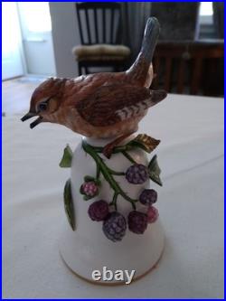 Vintg. 12 Ceramic/porcelain Bird Bells figurines Peter Barett apprx. 4.5 5