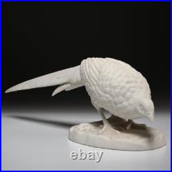 Vista Alegre Portugal Vintage White Porcelain Pheasant Bird Figurine 15l