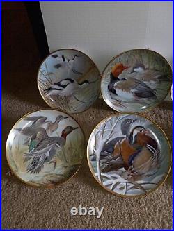 Vtg. (10) Franklin Porcelain In Limoges Water Birds Of The World By Basil Ede