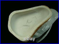 Vtg Antique Chinese Porcelain Glazed White Celadon Goose Or Duck Figurine 9''h