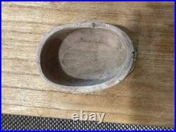 Vtg Antique Porcelain Fairing Box Trinket Box Birds & Nest with Eggs