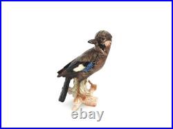 Vtg Goebel West Germany Figurine Jay Bird CV 94 1968 Porcelain Glossy Eichelhähe