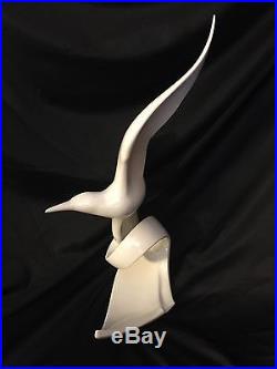 Vtg Mid-Century Modern Bird Sculpture C Jere style Lrg 15 Statue Art not metal