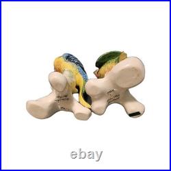 Vtg Porcelain Chelsea House Port Royal Italy Parrot Pair