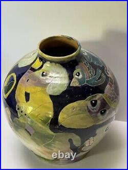 Washington Ledesma Pot Vase Painting Sculpture Nude Birds Martha's Vineyard 1991