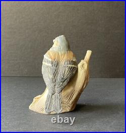 Wedgwood Porcelain Bird Figurine On Branch Made in England Rare