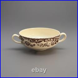 Woodland Spode Bread Salad Plates & Flat Soup Cup Lapwing Pheasant Pintail Duck