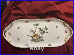 You Have Been Waiting For This Herend HP Birds & Butterflies 14 Sandwich Tray