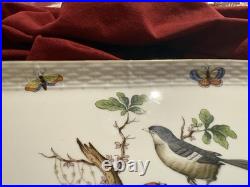 You Have Been Waiting For This Herend HP Birds & Butterflies 14 Sandwich Tray
