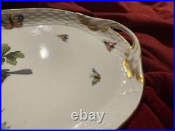 You Have Been Waiting For This Herend HP Birds & Butterflies 14 Sandwich Tray