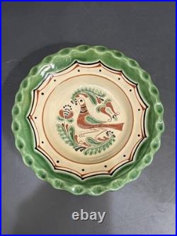Zsurizte Hungary Wall Plate Bird 9 Folk Hand Painted Porcelain Countrycore