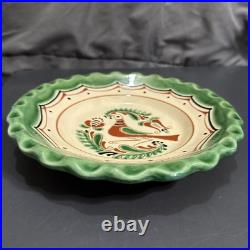 Zsurizte Hungary Wall Plate Bird 9 Folk Hand Painted Porcelain Countrycore