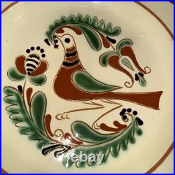 Zsurizte Hungary Wall Plate Bird 9 Folk Hand Painted Porcelain Countrycore