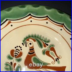 Zsurizte Hungary Wall Plate Bird 9 Folk Hand Painted Porcelain Countrycore