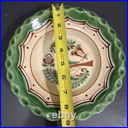 Zsurizte Hungary Wall Plate Bird 9 Folk Hand Painted Porcelain Countrycore