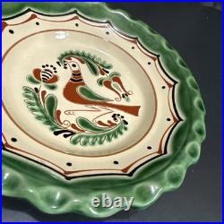 Zsurizte Hungary Wall Plate Bird 9 Folk Hand Painted Porcelain Countrycore