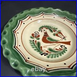 Zsurizte Hungary Wall Plate Bird 9 Folk Hand Painted Porcelain Countrycore