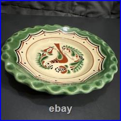 Zsurizte Hungary Wall Plate Bird 9 Folk Hand Painted Porcelain Countrycore
